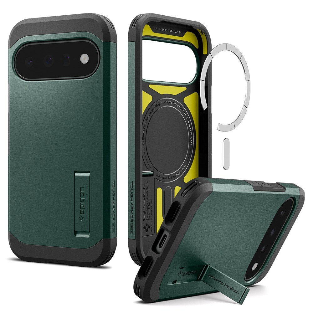Spigen Google Pixel 11 Kuori Tough Armor MagFit Abyss Green
