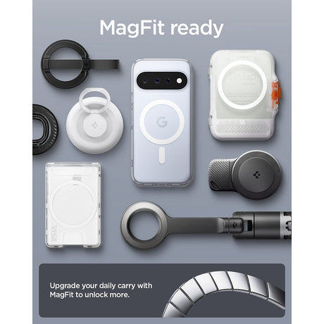 Spigen Google Pixel 11 Kuori Ultra Hybrid MagFit Clear White