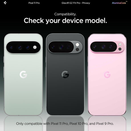 Spigen Google Pixel 9 Pro/10 Pro/11 Pro Näytönsuoja GLAS.tR EZ Fit Pro Privacy 2 kpl
