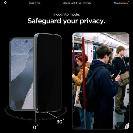 Spigen Google Pixel 9 Pro/10 Pro/11 Pro Näytönsuoja GLAS.tR EZ Fit Pro Privacy 2 kpl