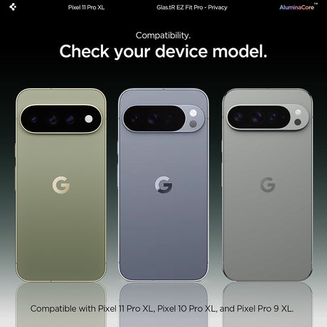 Spigen Google Pixel 9 Pro XL/10 Pro XL/Pixel 11 Pro XL Näytönsuoja GLAS.tR EZ Fit Pro Privacy 2-pack