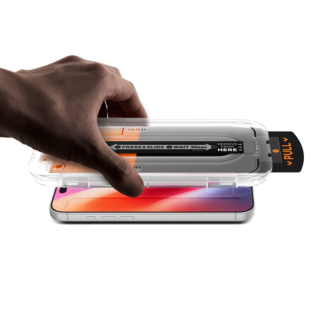 Spigen iPhone 16 Pro/17/17 Pro/18 Pro Näytönsuoja Glas.tR EZ Fit Pro 2-pack