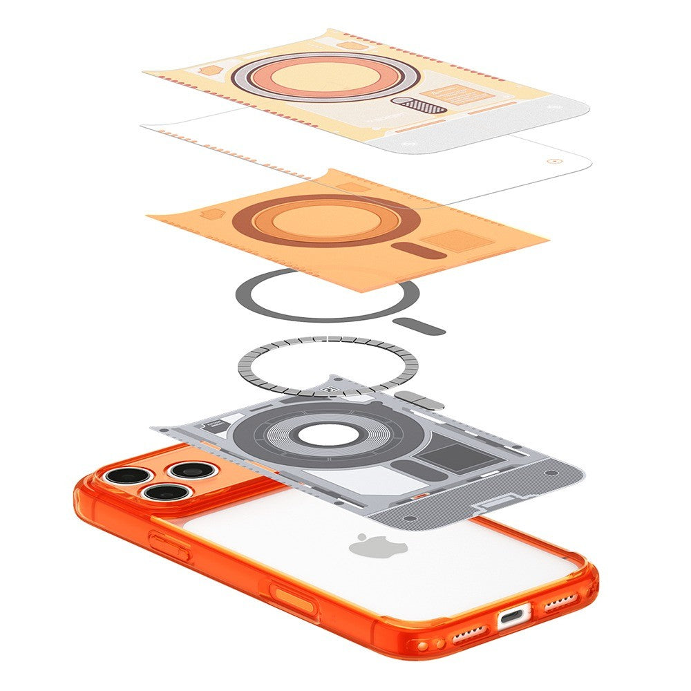 Spigen iPhone 17 Pro/iPhone 18 Pro Kuori Classic C1 MagFit Tangerine