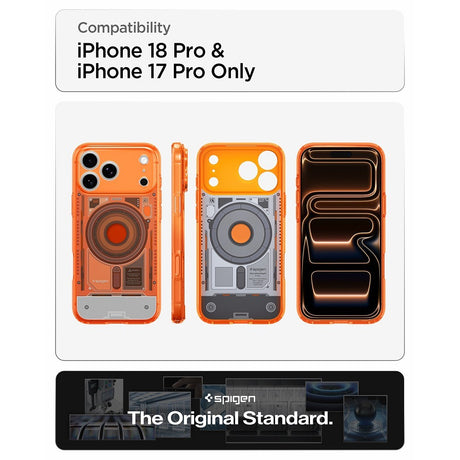 Spigen iPhone 17 Pro/iPhone 18 Pro Kuori Classic C1 MagFit Tangerine