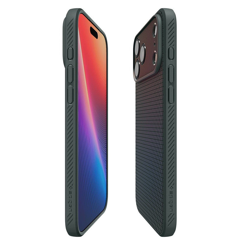 Spigen iPhone 17 Pro/iPhone 18 Pro Kuori Liquid Air Syvänvihreä