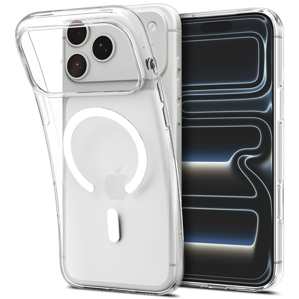 Spigen iPhone 17 Pro/iPhone 18 Pro Kuori Liquid Crystal MagFit Clear White
