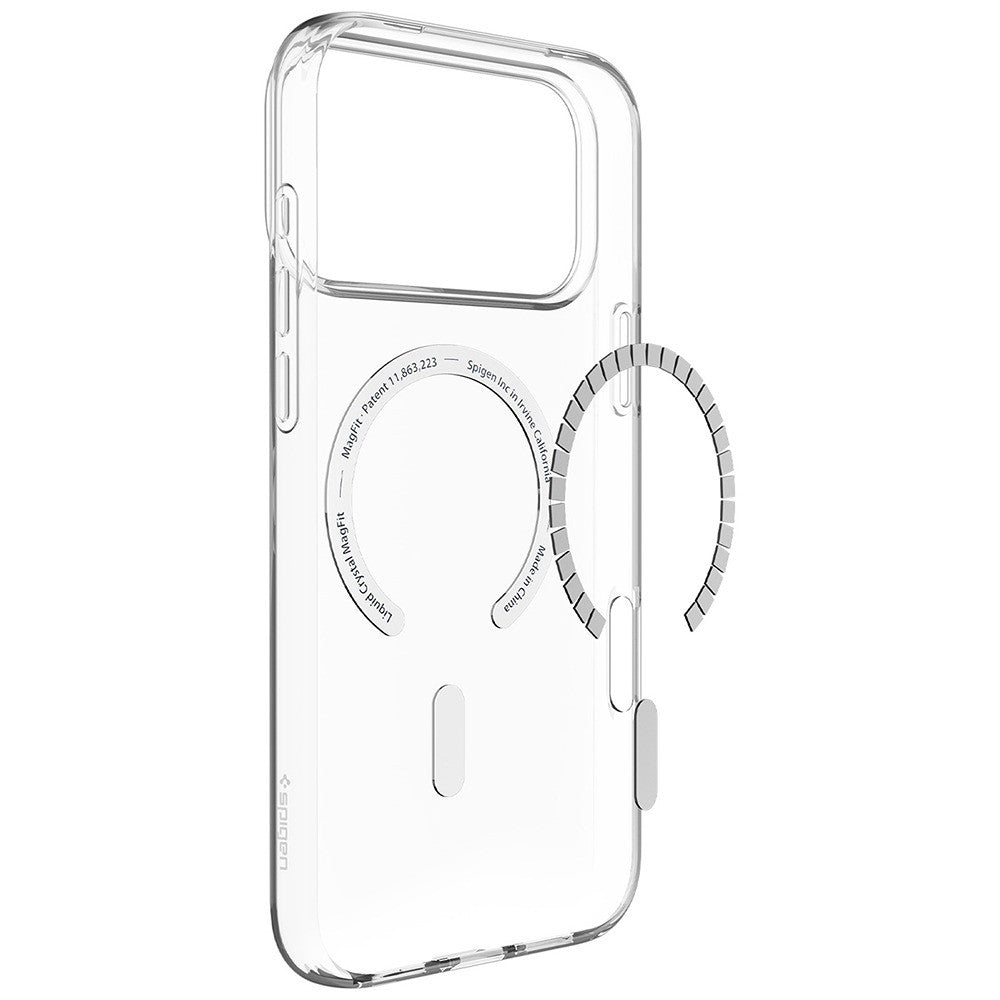 Spigen iPhone 17 Pro/iPhone 18 Pro Kuori Liquid Crystal MagFit Clear White