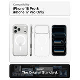 Spigen iPhone 17 Pro/iPhone 18 Pro Kuori Liquid Crystal MagFit Clear White