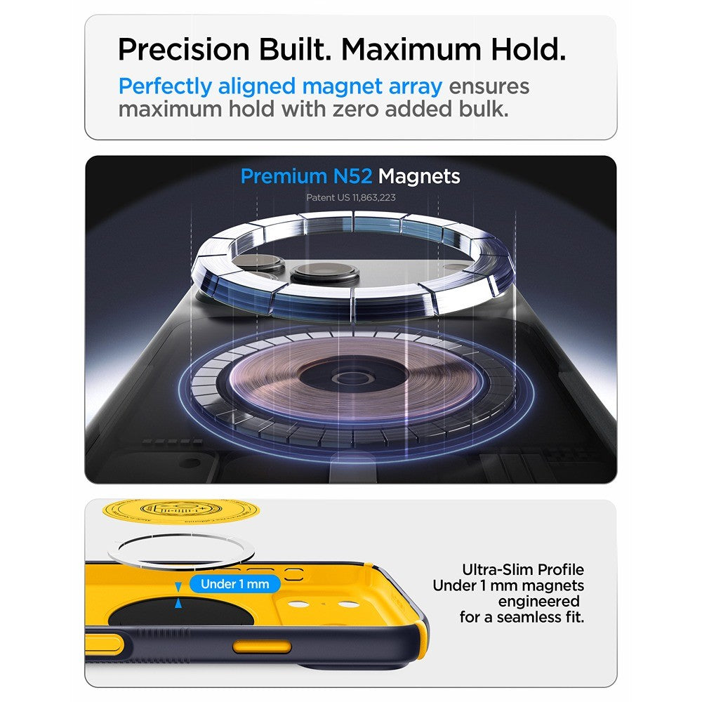 Spigen iPhone 17 Pro/iPhone 18 Pro Kuori Nano Pop Hybrid MagFit Blueberry Navy