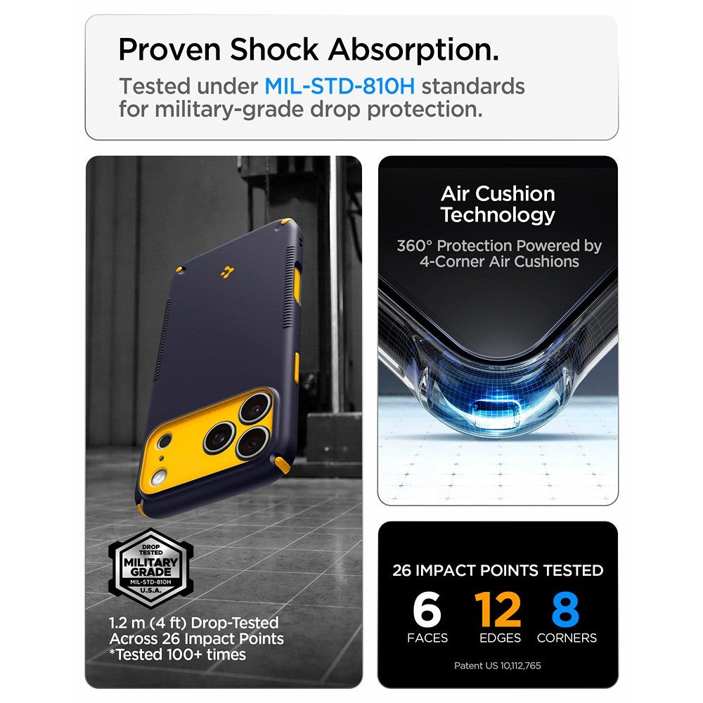 Spigen iPhone 17 Pro/iPhone 18 Pro Kuori Nano Pop Hybrid MagFit Blueberry Navy