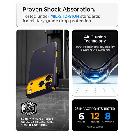Spigen iPhone 17 Pro/iPhone 18 Pro Kuori Nano Pop Hybrid MagFit Blueberry Navy
