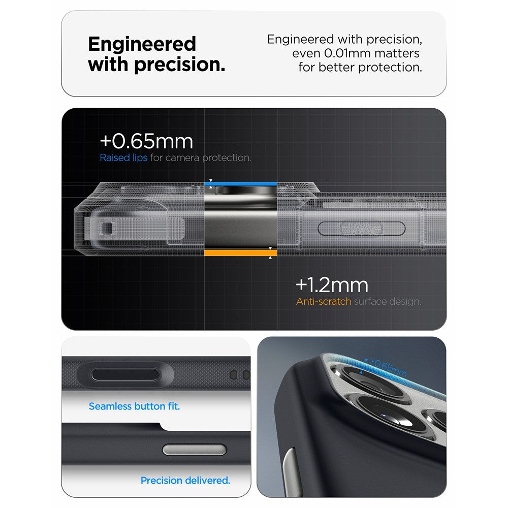 Spigen iPhone 17 Pro/iPhone 18 Pro Kuori Nano Pop MagFit Black Sesame