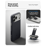 Spigen iPhone 17 Pro/iPhone 18 Pro Kuori Nano Pop MagFit Black Sesame