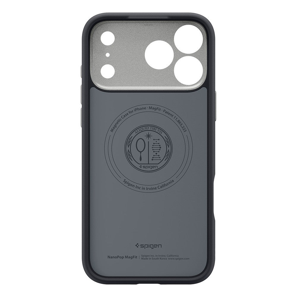 Spigen iPhone 17 Pro/iPhone 18 Pro Kuori Nano Pop MagFit Black Sesame