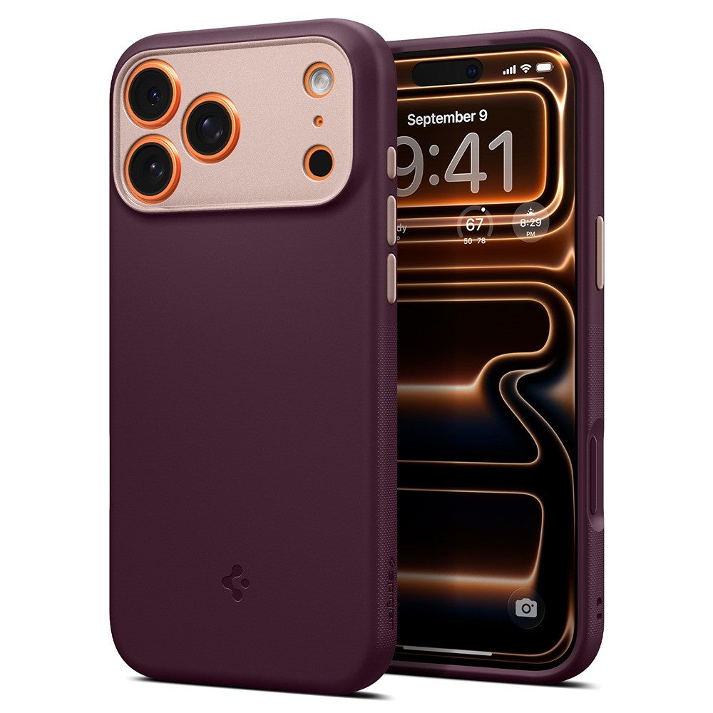 Spigen iPhone 17 Pro/iPhone 18 Pro Kuori Nano Pop MagFit Burgundy Bean