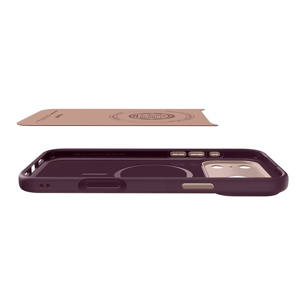 Spigen iPhone 17 Pro/iPhone 18 Pro Kuori Nano Pop MagFit Burgundy Bean