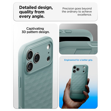 Spigen iPhone 17 Pro/iPhone 18 Pro Kuori Parallax S MagFit Salvianvihreä