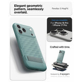 Spigen iPhone 17 Pro/iPhone 18 Pro Kuori Parallax S MagFit Salvianvihreä