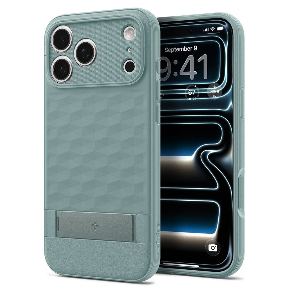 Spigen iPhone 17 Pro/iPhone 18 Pro Kuori Parallax S MagFit Salvianvihreä