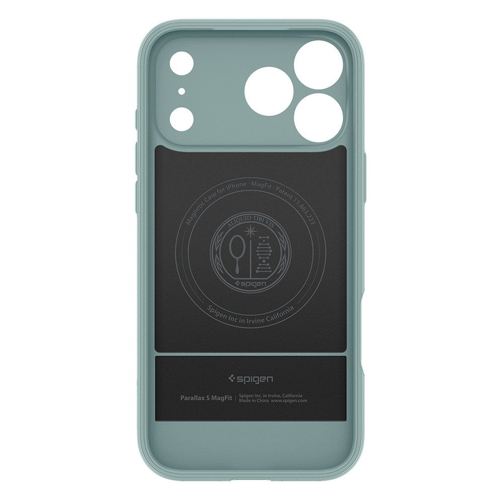 Spigen iPhone 17 Pro/iPhone 18 Pro Kuori Parallax S MagFit Salvianvihreä
