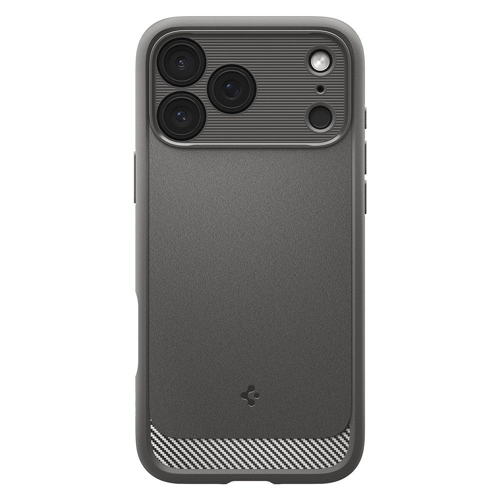 Spigen iPhone 17 Pro/iPhone 18 Pro Kuori Rugged Armor MagFit Harmaa