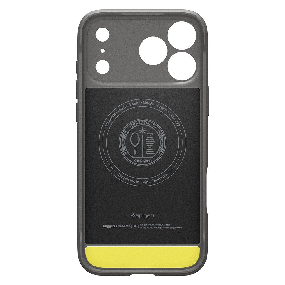 Spigen iPhone 17 Pro/iPhone 18 Pro Kuori Rugged Armor MagFit Harmaa