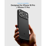 Spigen iPhone 17 Pro/iPhone 18 Pro Kuori Rugged Armor MagFit Matta Musta