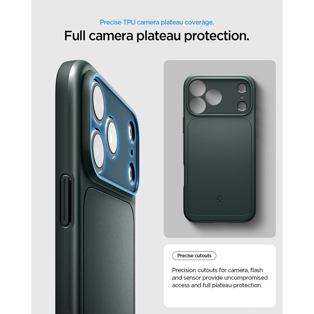 Spigen iPhone 17 Pro/iPhone 18 Pro Kuori Thin Fit MagFit Abyss Green
