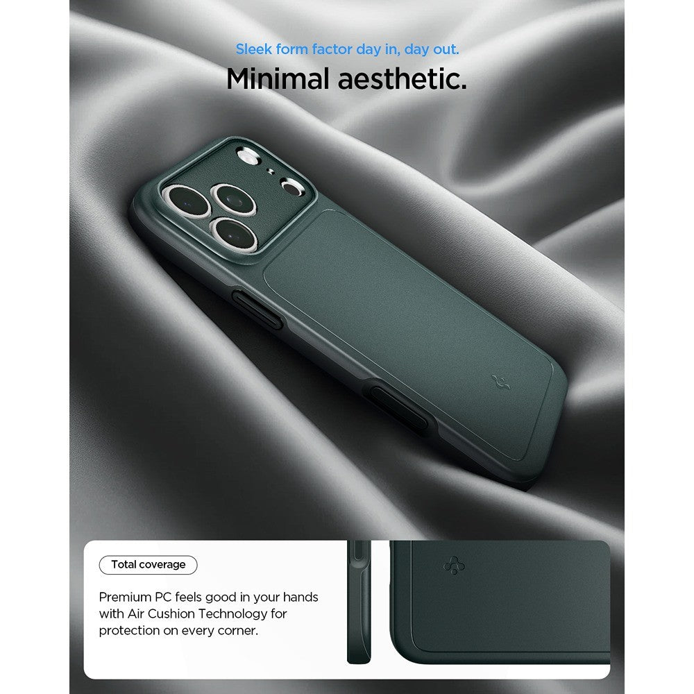Spigen iPhone 17 Pro/iPhone 18 Pro Kuori Thin Fit MagFit Abyss Green