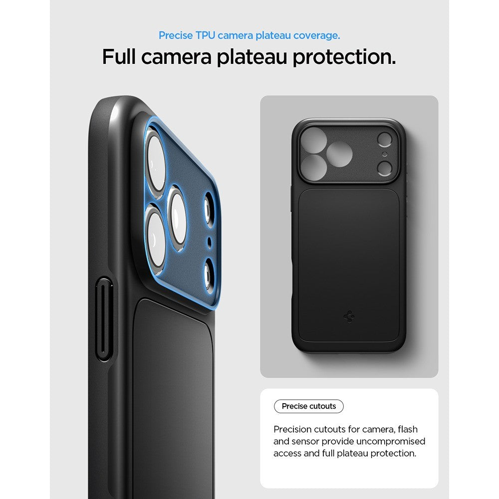 Spigen iPhone 17 Pro/iPhone 18 Pro Kuori Thin Fit MagFit Musta