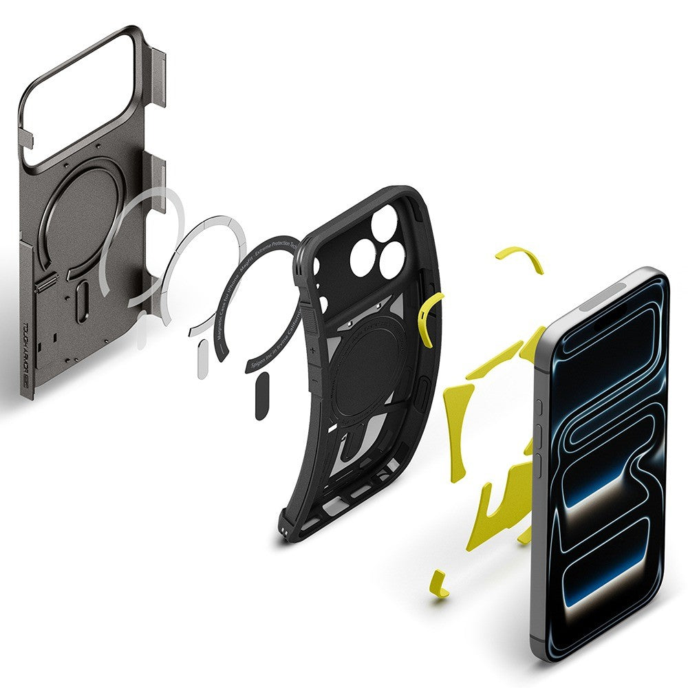 Spigen iPhone 17 Pro/iPhone 18 Pro Kuori Tough Armor T MagFit Gunmetal