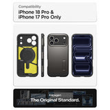 Spigen iPhone 17 Pro/iPhone 18 Pro Kuori Tough Armor T MagFit Gunmetal