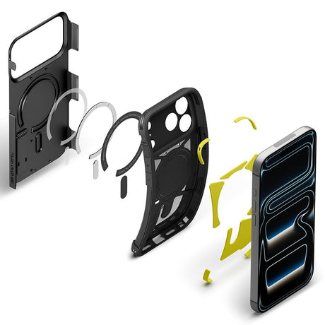 Spigen iPhone 17 Pro/iPhone 18 Pro Kuori Tough Armor T MagFit Musta