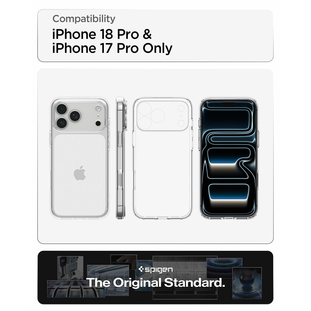 Spigen iPhone 17 Pro/iPhone 18 Pro Kuori Ultra Hybrid Crystal Clear