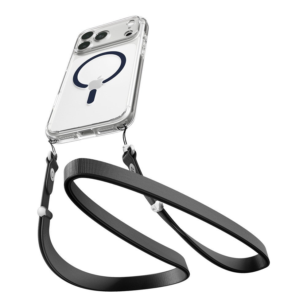 Spigen iPhone 17 Pro/iPhone 18 Pro Kuori Ultra Hybrid MagFit Clear Deep Blue