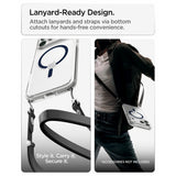 Spigen iPhone 17 Pro/iPhone 18 Pro Kuori Ultra Hybrid MagFit Clear Deep Blue