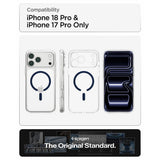 Spigen iPhone 17 Pro/iPhone 18 Pro Kuori Ultra Hybrid MagFit Clear Deep Blue