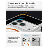 Spigen iPhone 17 Pro/iPhone 18 Pro Kuori Ultra Hybrid MagFit Clear Oranssi