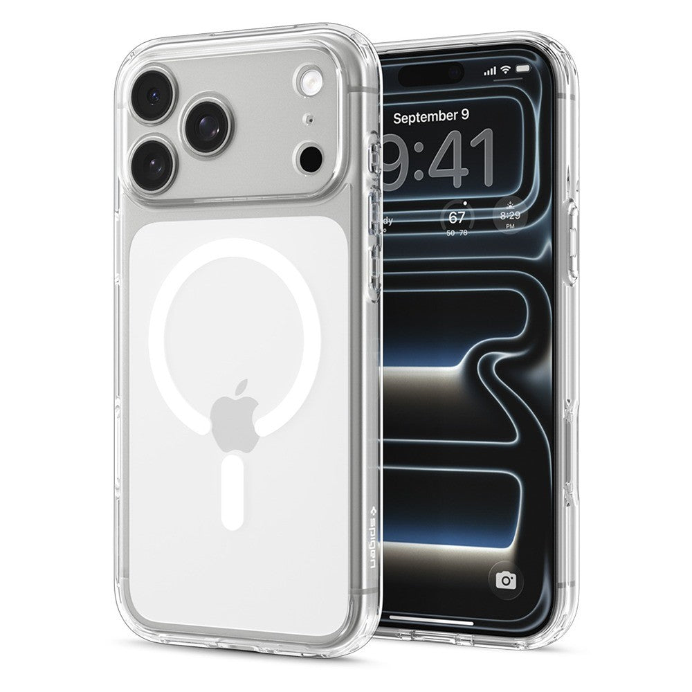 Spigen iPhone 17 Pro/iPhone 18 Pro Kuori Ultra Hybrid MagFit Clear White