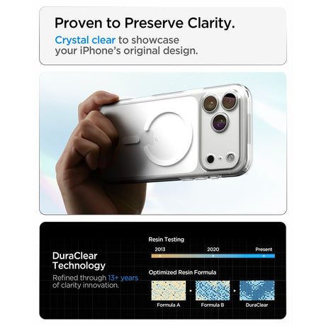 Spigen iPhone 17 Pro/iPhone 18 Pro Kuori Ultra Hybrid MagFit Clear White