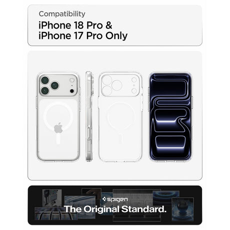 Spigen iPhone 17 Pro/iPhone 18 Pro Kuori Ultra Hybrid MagFit Clear White