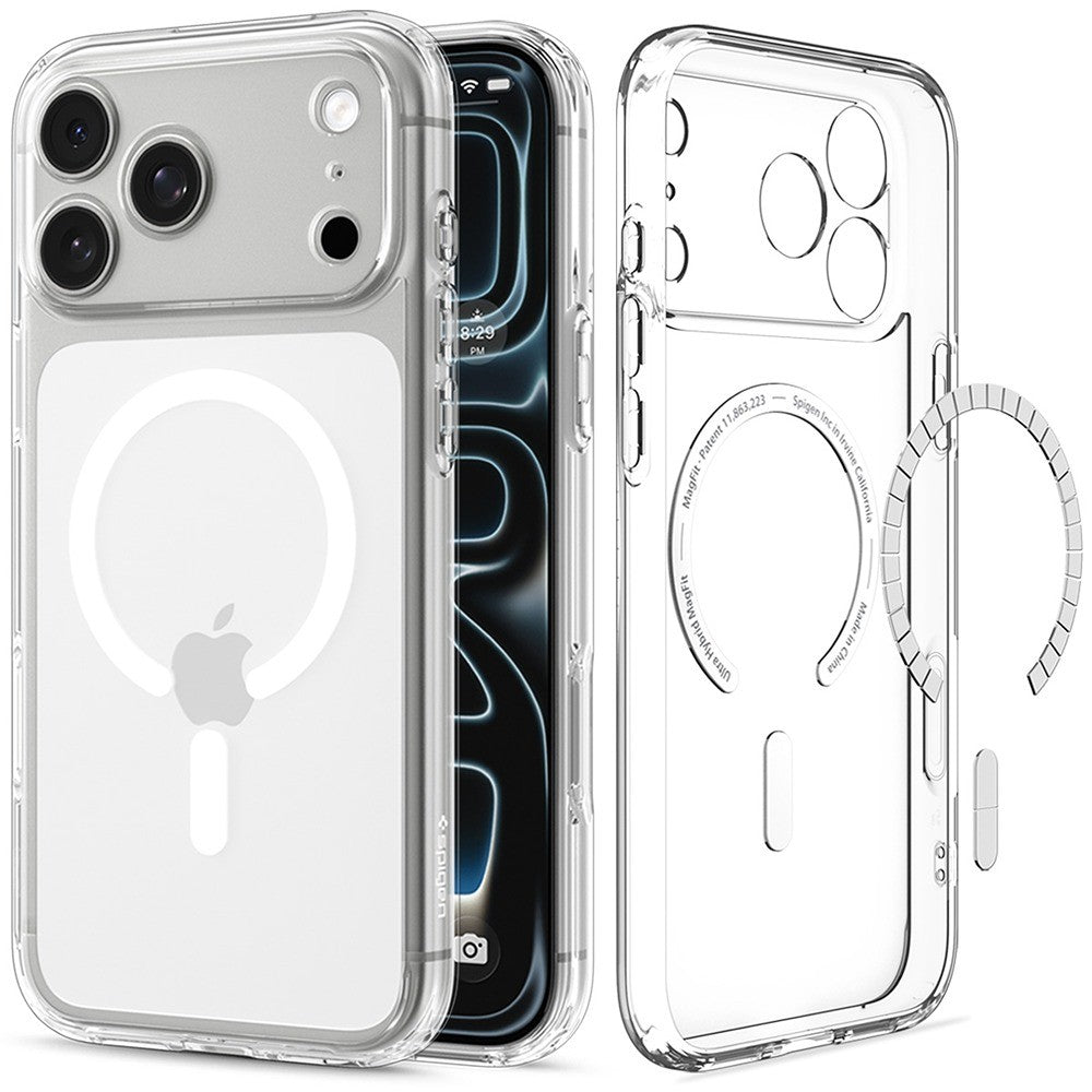 Spigen iPhone 17 Pro/iPhone 18 Pro Kuori Ultra Hybrid MagFit Clear White