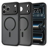 Spigen iPhone 17 Pro/iPhone 18 Pro Kuori Ultra Hybrid MagFit Huurteinen Musta