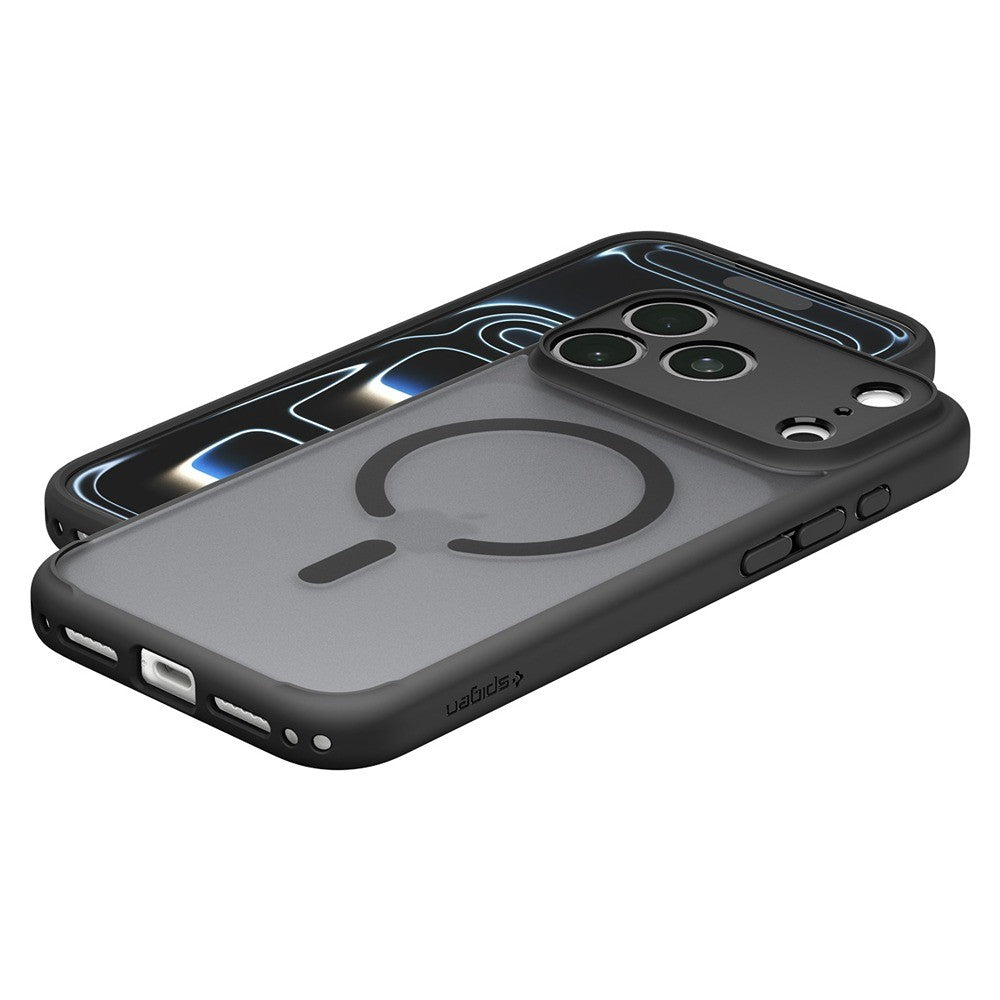 Spigen iPhone 17 Pro/iPhone 18 Pro Kuori Ultra Hybrid MagFit Huurteinen Musta
