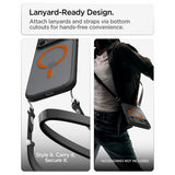 Spigen iPhone 17 Pro/iPhone 18 Pro Kuori Ultra Hybrid MagFit Huurteinen Musta Oranssi