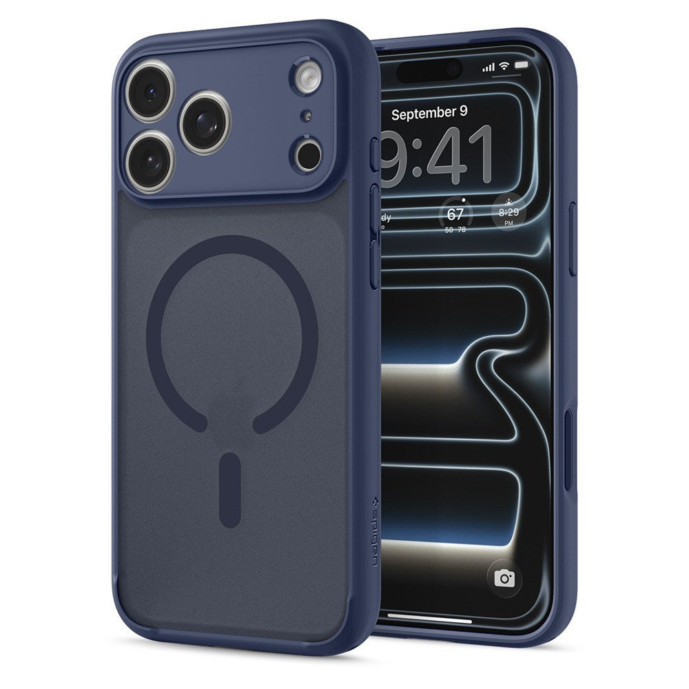Spigen iPhone 17 Pro/iPhone 18 Pro Kuori Ultra Hybrid MagFit Frost Deep Blue