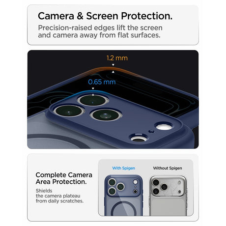 Spigen iPhone 17 Pro/iPhone 18 Pro Kuori Ultra Hybrid MagFit Frost Deep Blue