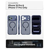 Spigen iPhone 17 Pro/iPhone 18 Pro Kuori Ultra Hybrid MagFit Frost Deep Blue