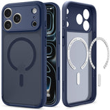 Spigen iPhone 17 Pro/iPhone 18 Pro Kuori Ultra Hybrid MagFit Frost Deep Blue