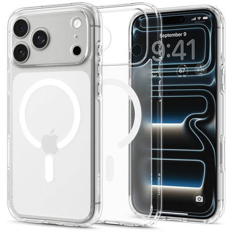 Spigen iPhone 17 Pro/iPhone 18 Pro Kuori Ultra Hybrid MagFit Huurteinen Valkoinen
